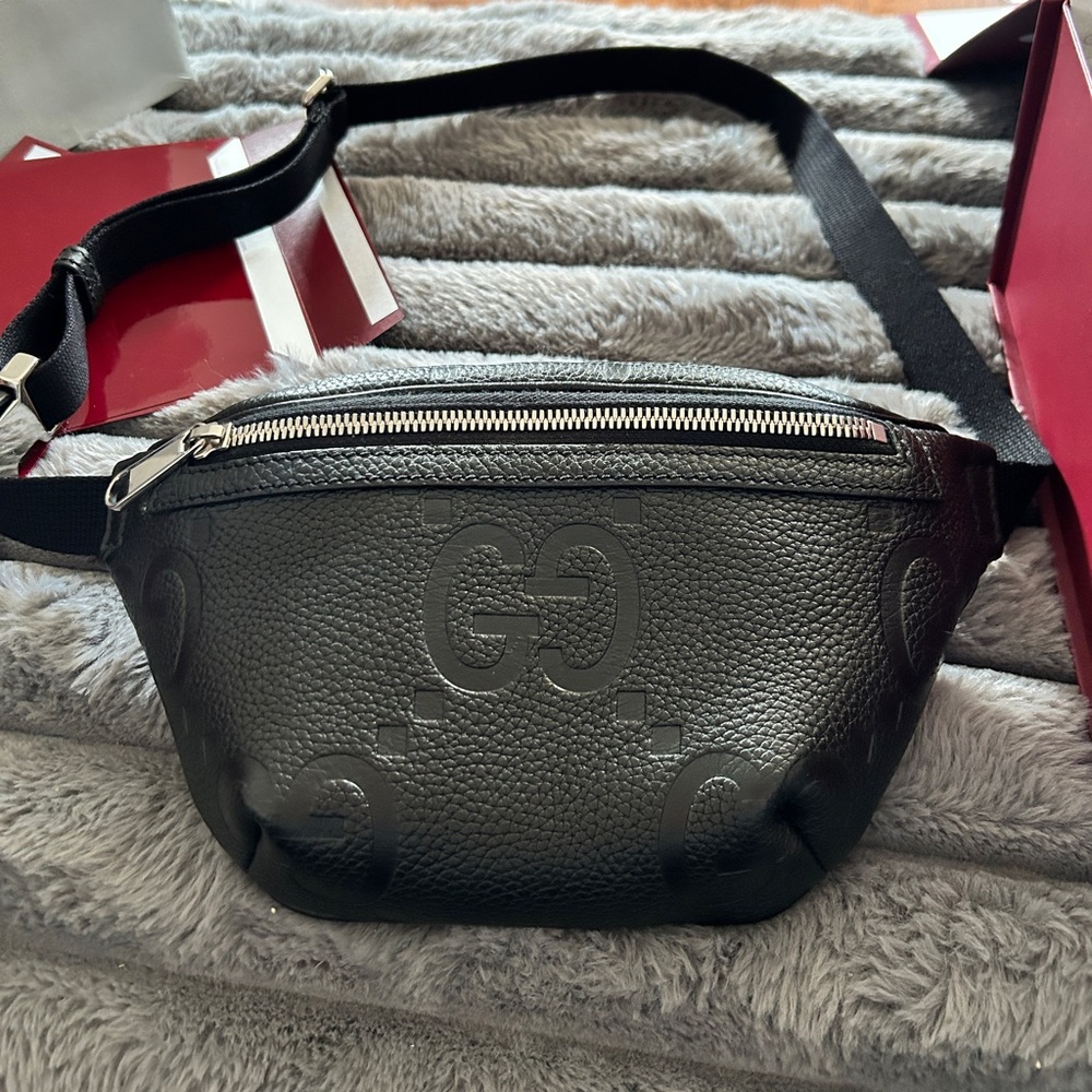 Gucci Black Leather Men's Bag
